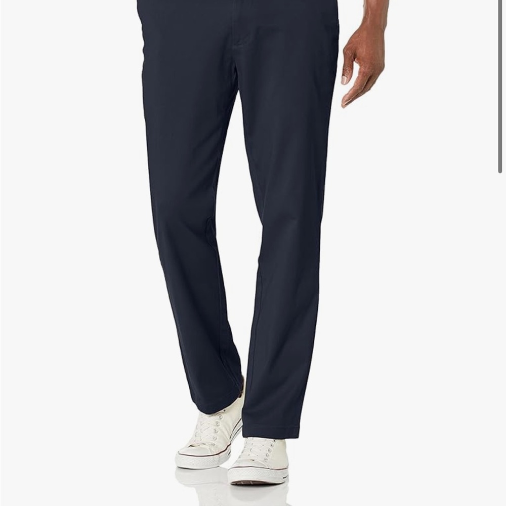 NWT Nautica Men's Classic Fit Flat Front Stretch Solid Chino Deck Pant